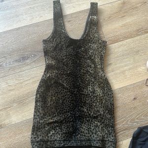 Alexander wang multicolored leopard mini dress